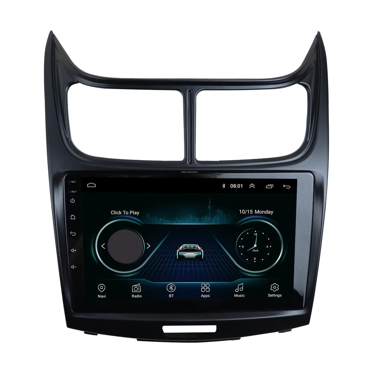 2Din 9Inch Car DVD Frame Audio Dash Trim Kits Facia Panel