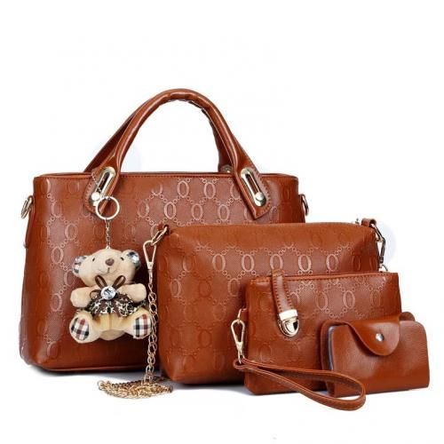Quality Ladies Handbag (leather)-Brown