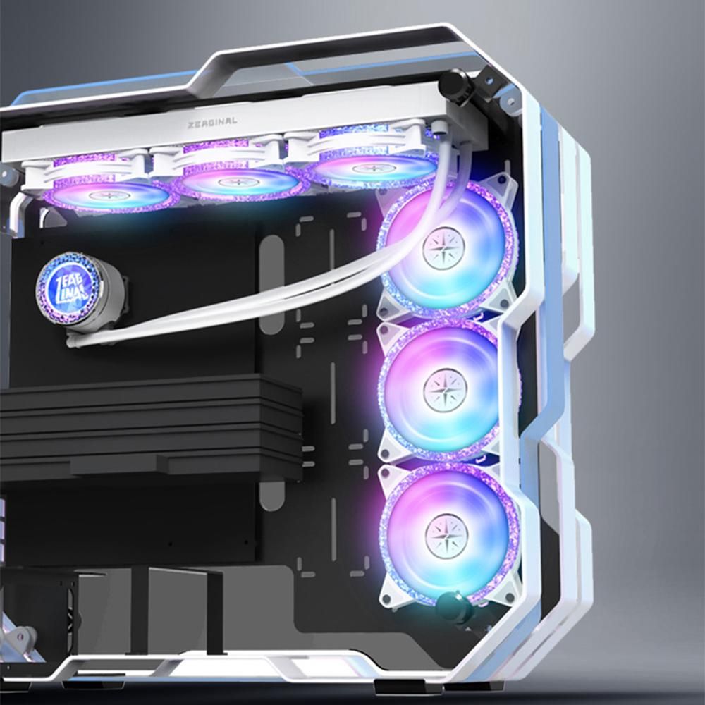ZEAGINAL 120mm ARGB Case Fan Cooling PC Fans with Hydraulic Bearing Fan Speed: 900-1800 RPM Low Noise