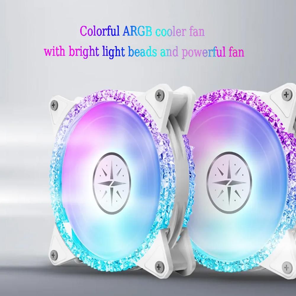 ZEAGINAL 120mm ARGB Case Fan Cooling PC Fans with Hydraulic Bearing Fan Speed: 900-1800 RPM Low Noise
