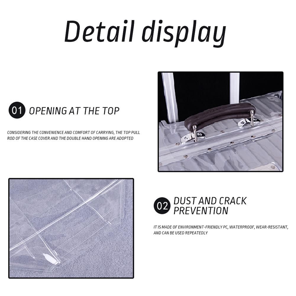 Transparent PVC Luggage Cover Full Cover Waterproof Suitcase