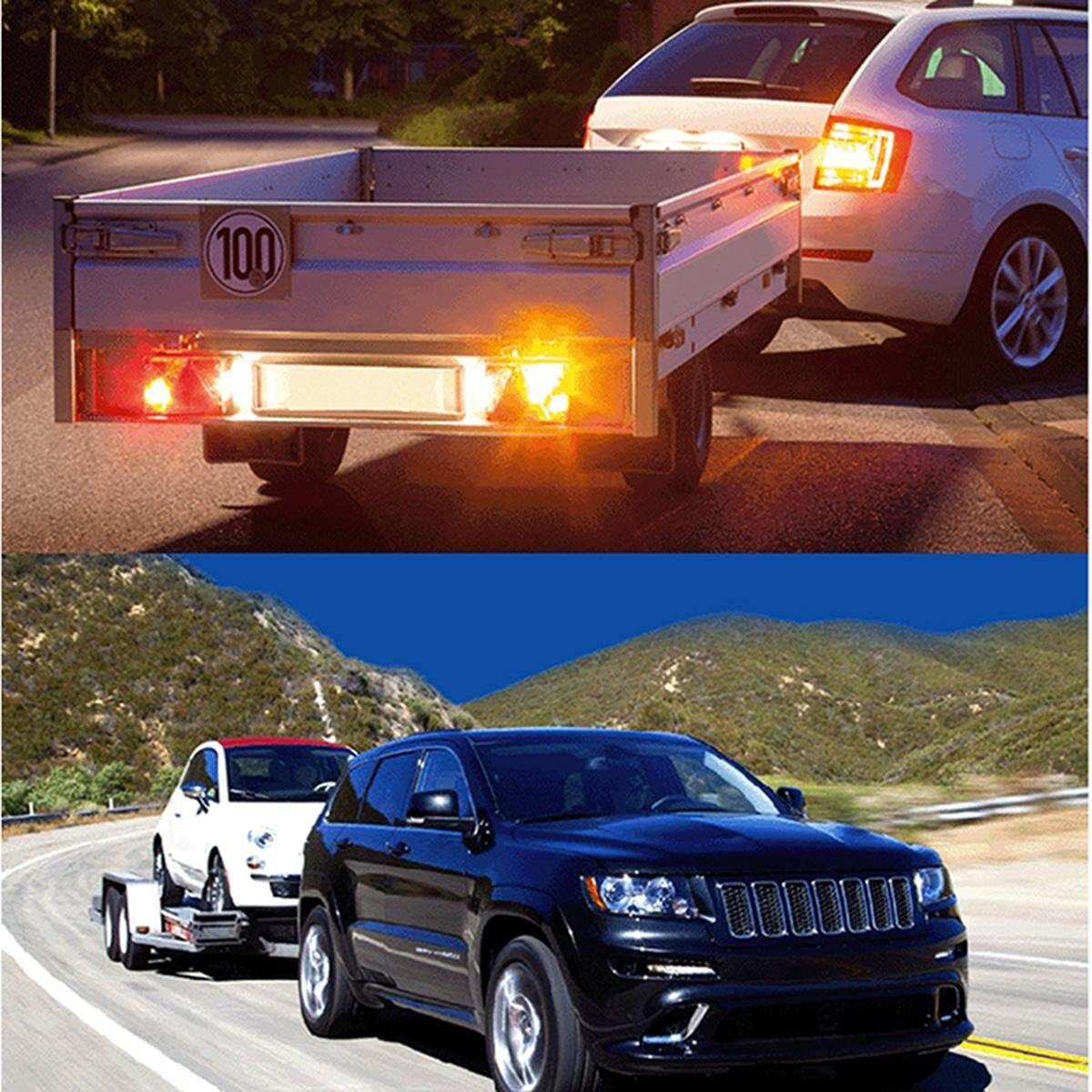 7 Pin Round Male Trailer Towing Converter Tow Bar Adaptor For Caravan Car