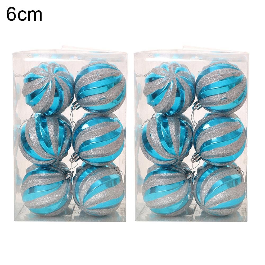 12Pcs Christmas Baubles Ball Party Wedding Tree-Blue