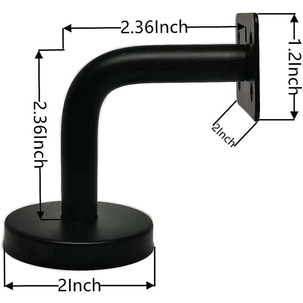 6 Pcs Stainless Steel Stair Handrail Bracket, Heavy Duty,60m