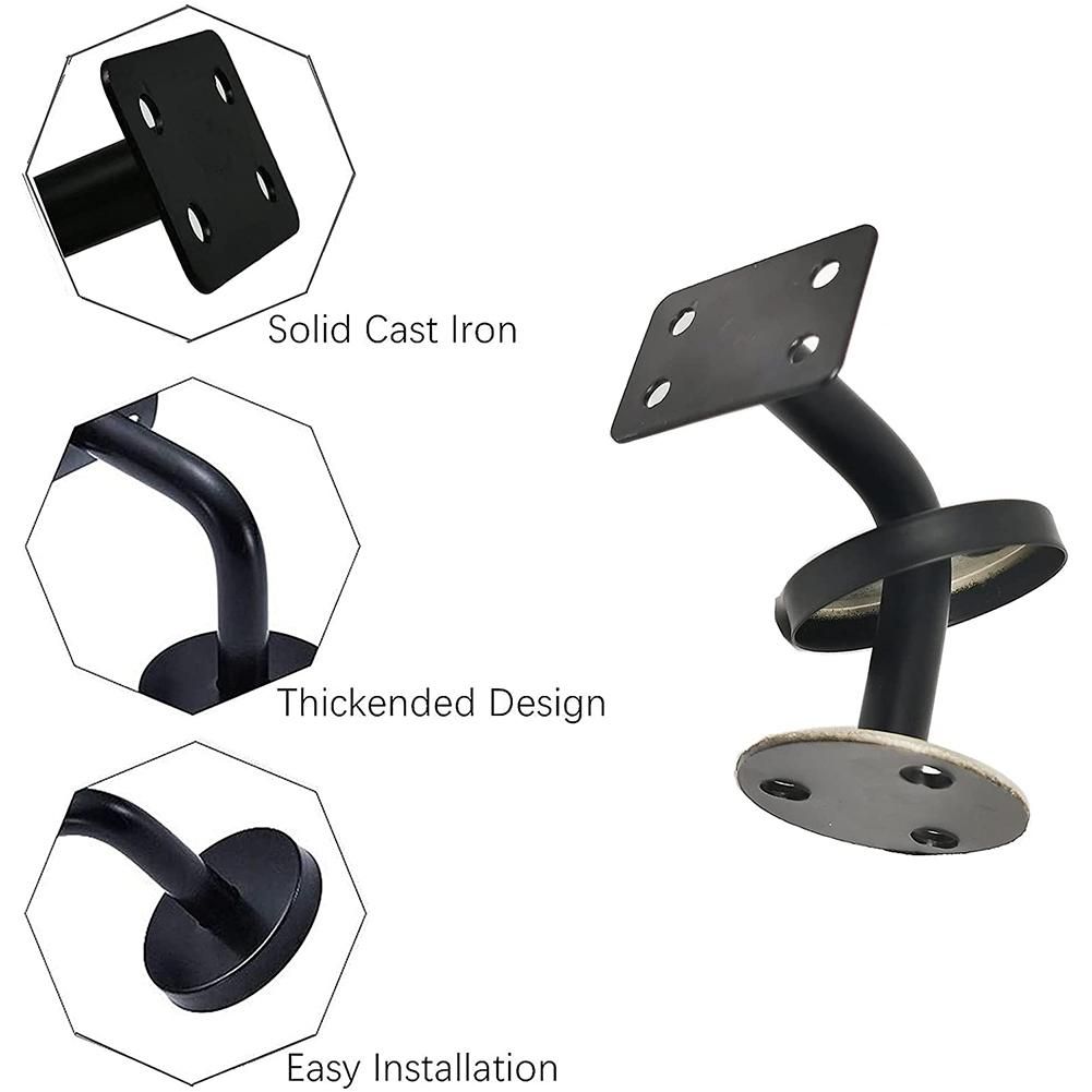 6 Pcs Stainless Steel Stair Handrail Bracket, Heavy Duty,60m