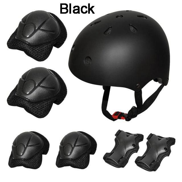 7Pcs/set Kids Safety Helmet Knee Elbow Pad Sets  Skate Bicycle Protection Guard