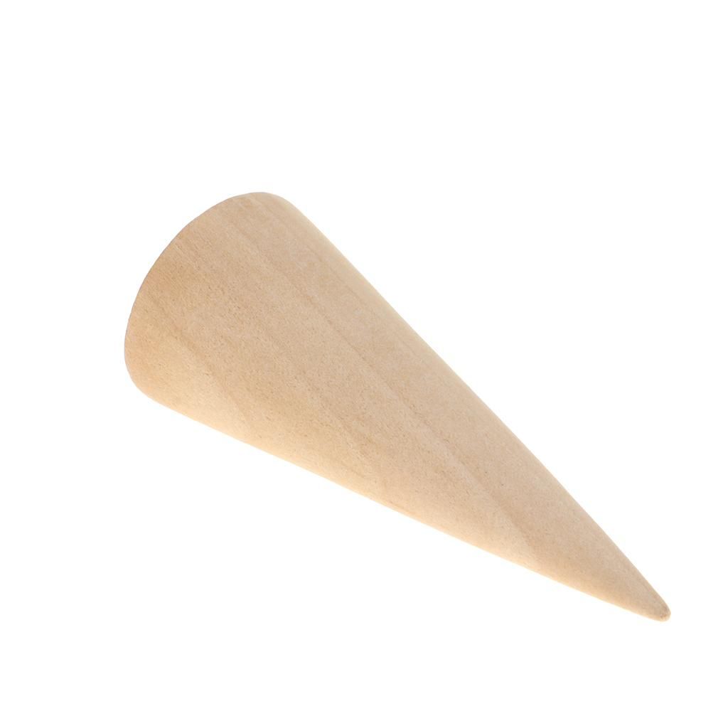 8/6cm Height Wooden Cone Jewelry Display Stand Holder For Bracelets