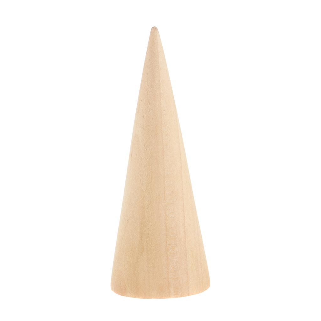 8/6cm Height Wooden Cone Jewelry Display Stand Holder For Bracelets