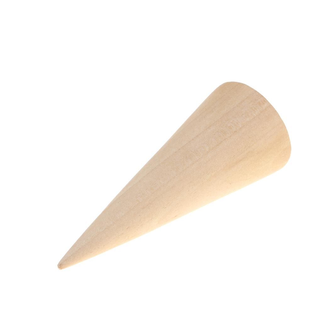8/6cm Height Wooden Cone Jewelry Display Stand Holder For Bracelets