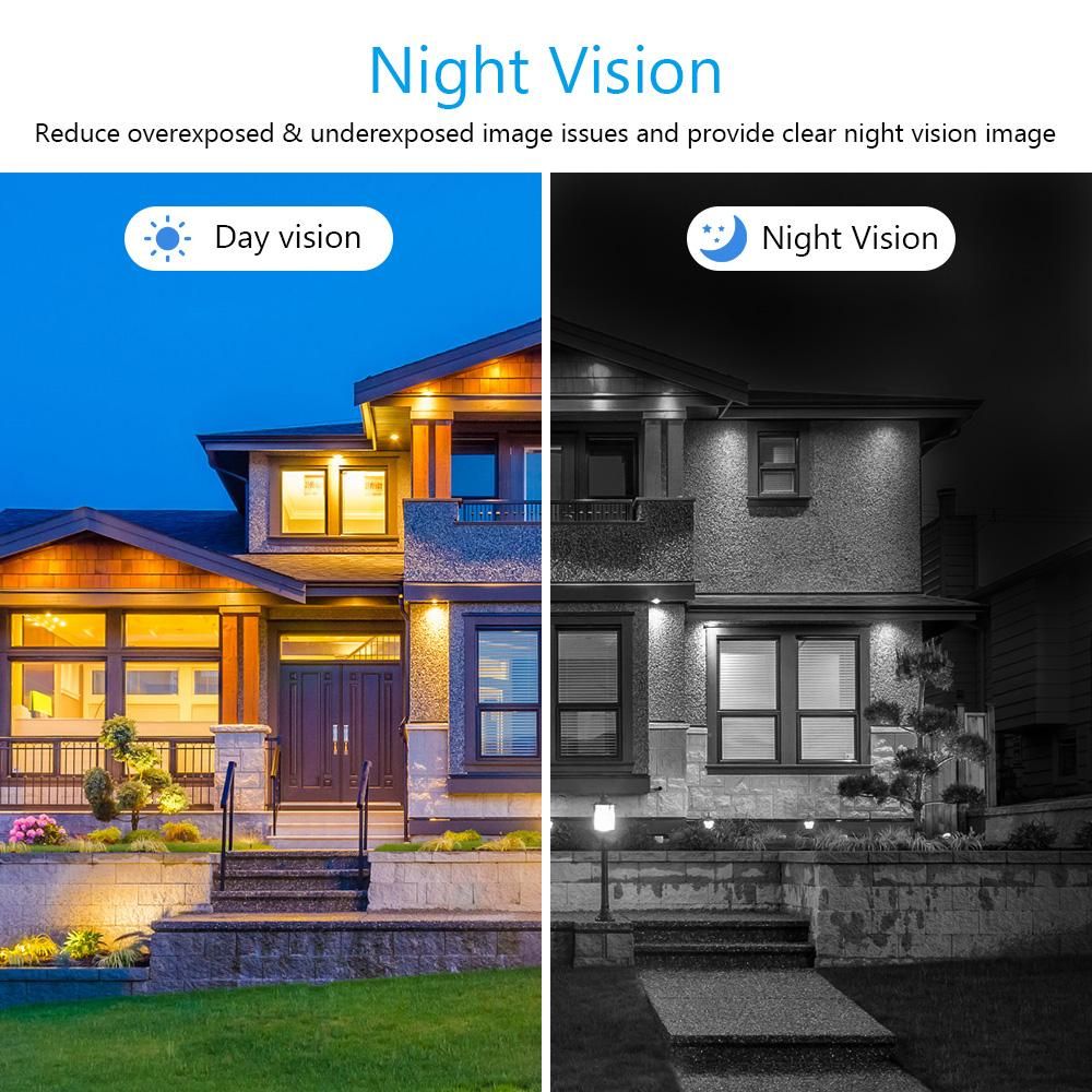 3MP Wireless Security Camera System with 10inch Monitor,8 Channel Video NVR with 4pcs 3MP Outdoor Indoor Home Surveillance IP Camera support Night Vision Motion Detection Remote Access Built-in Microphone,NO Hard Drive