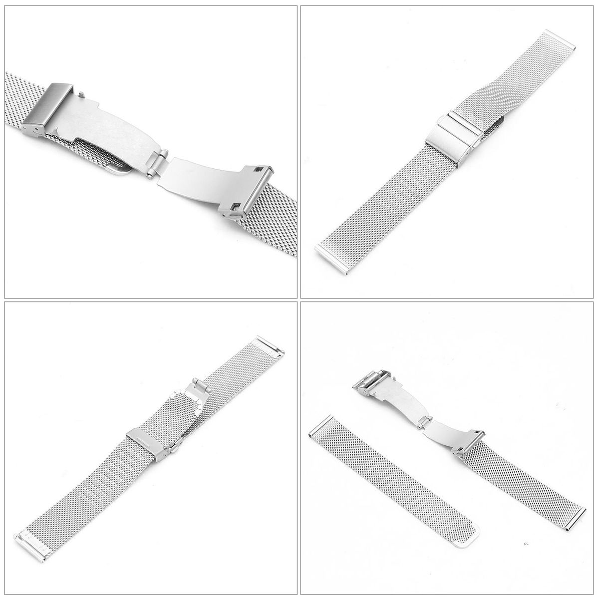 20mm Stainless Steel Watch Bands Quick Release Mesh Strap