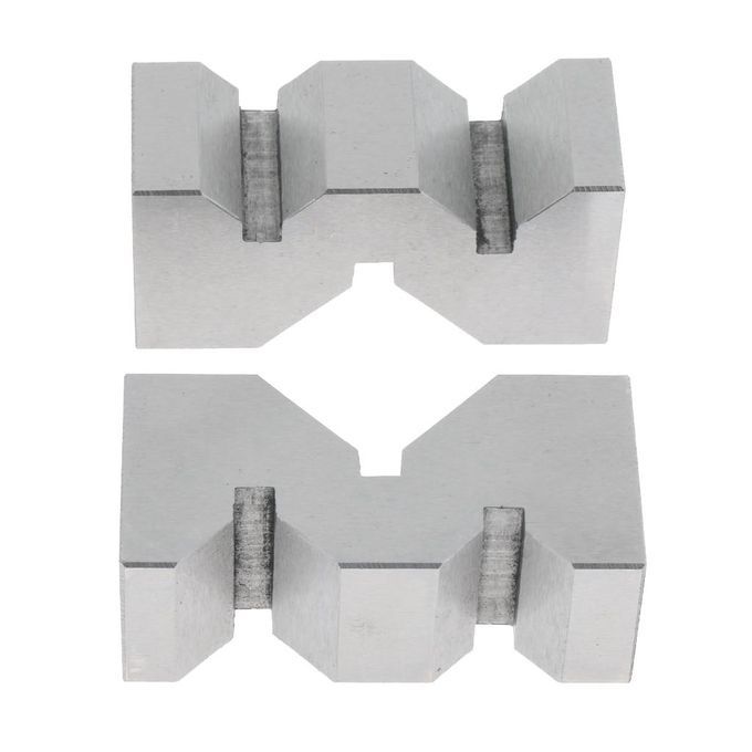 2pcs V-block For Clamping Tools On Machines 2'' With Wooden Case