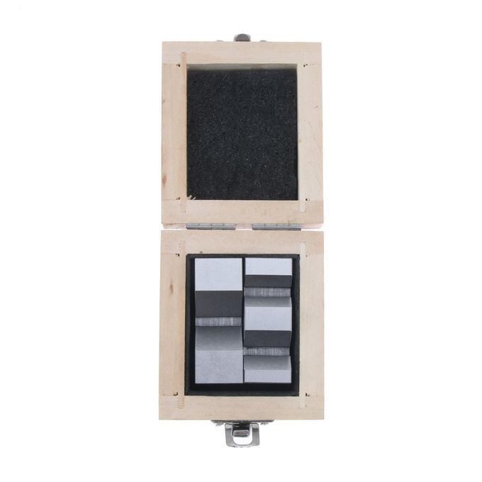 2pcs V-block For Clamping Tools On Machines 2'' With Wooden Case