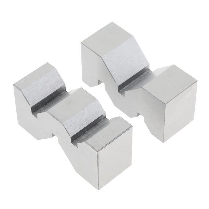 2pcs V-block For Clamping Tools On Machines 2'' With Wooden Case