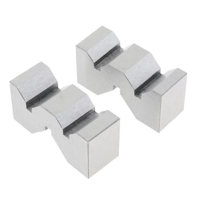 2pcs V-block For Clamping Tools On Machines 2'' With Wooden Case