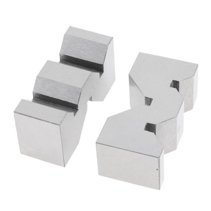 2pcs V-block For Clamping Tools On Machines 2'' With Wooden Case