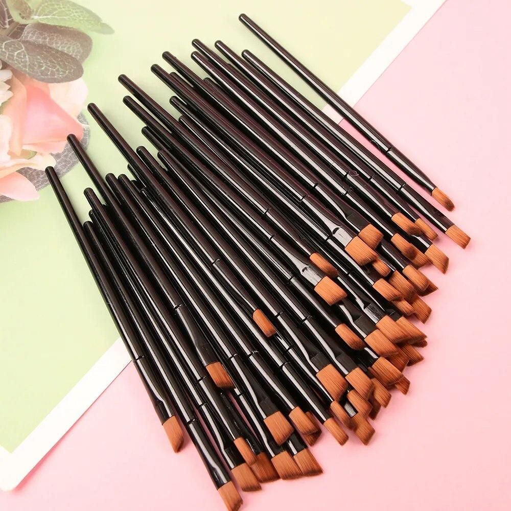 50pcs/Lot Eyebrow Brush Eye Brushes Set Eyeshadow Mascara Blending Pencil Brush Makeup Brushes MakeUp Tools