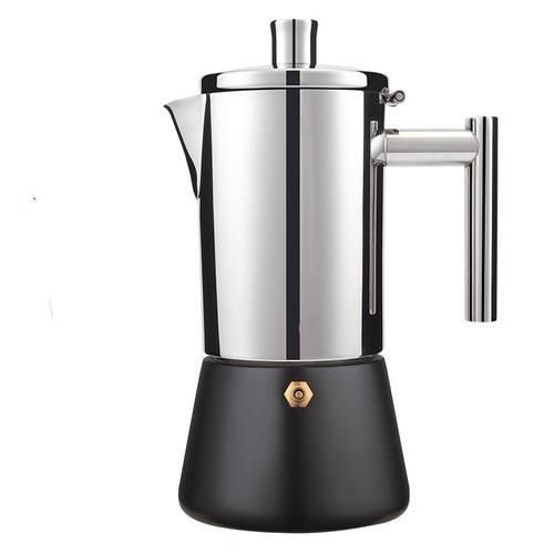 300ML Geyser Coffee Maker Induction Cooker 300ML 304 Stainless Steel Espresso Coffee Maker Coffee Pot  Moka Pot Italian Coffee Machine