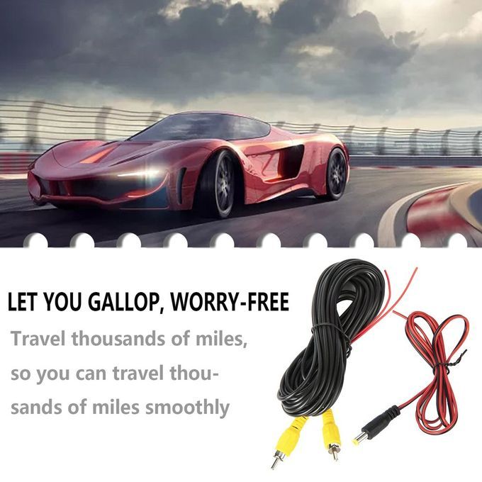 Amera Video  Able For  Ar Rear View Universal Parking 6m Wire-black