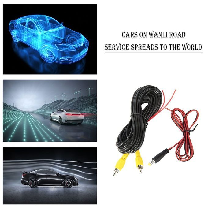 Amera Video  Able For  Ar Rear View Universal Parking 6m Wire-black