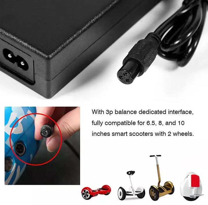 42V 2A Electric Scooter Charger For Hoverboard Smart Balance Wheel With UK Plug Style
