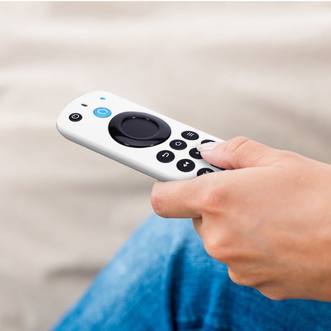 Silicone Remote Controller Cover Shell For ALEXA Voice Remote White