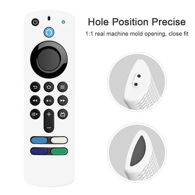 Silicone Remote Controller Cover Shell For ALEXA Voice Remote White