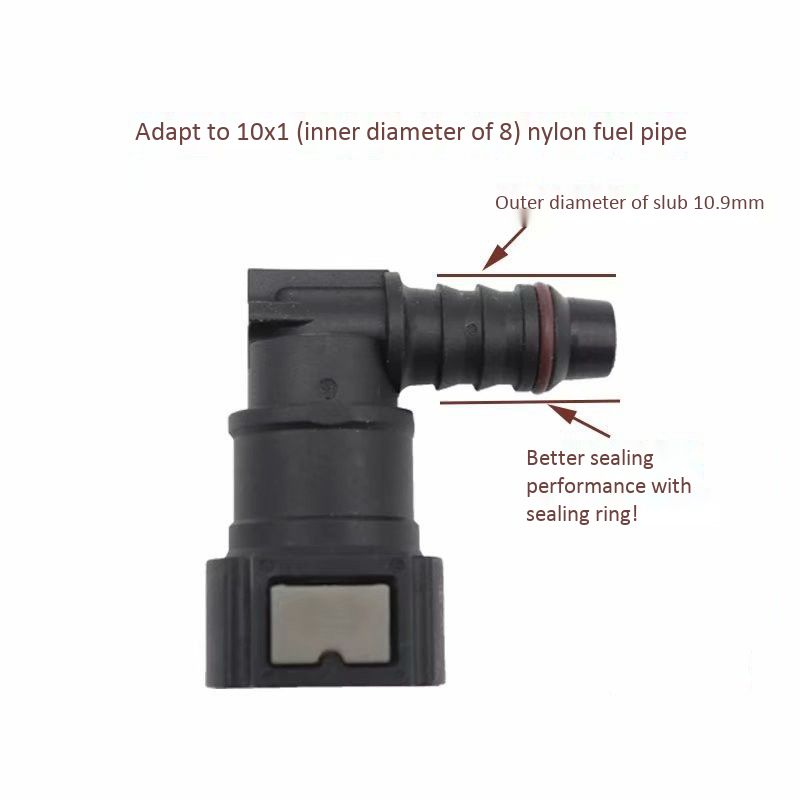 9.89 ID8 Curved Line Quick Connector, Urea Tube