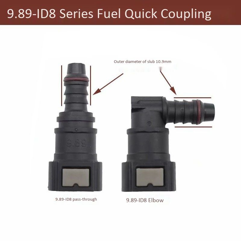 9.89 ID8 Curved Line Quick Connector, Urea Tube