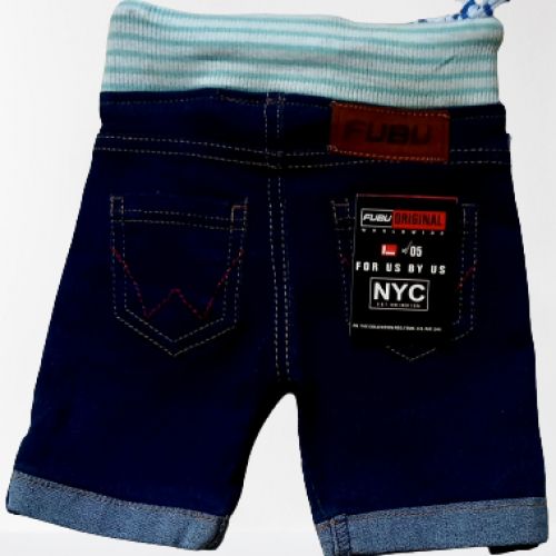 Boys Waist Band Blue Jeans Short