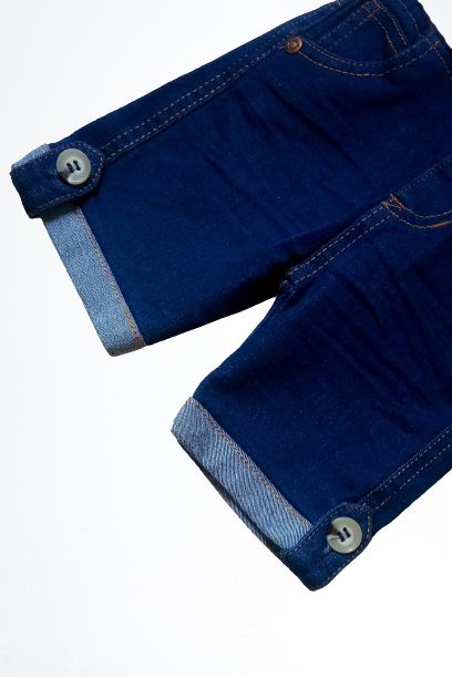 Boys Waist Band Blue Jeans Short
