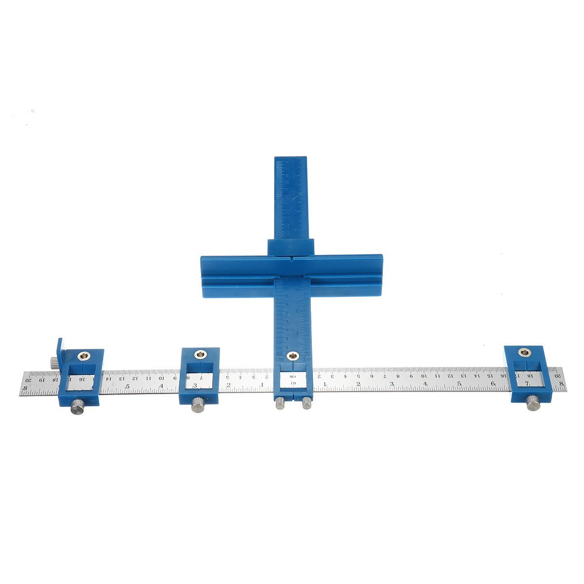 Punch Adjustable Drill Guide Woodworking Sleeve Cabinet Hardware Jig Drawer Pull Wood Drilling Dowelling Carpenter Tool Kit