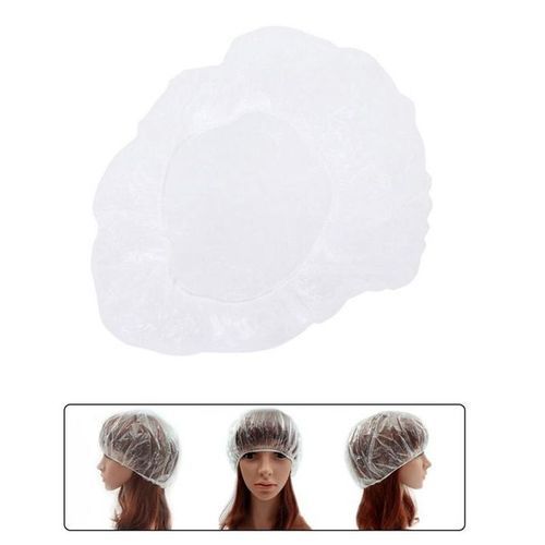 25 Pcs Clear Disposable Shower Caps-Hotel,Spa,Bath,Cooking