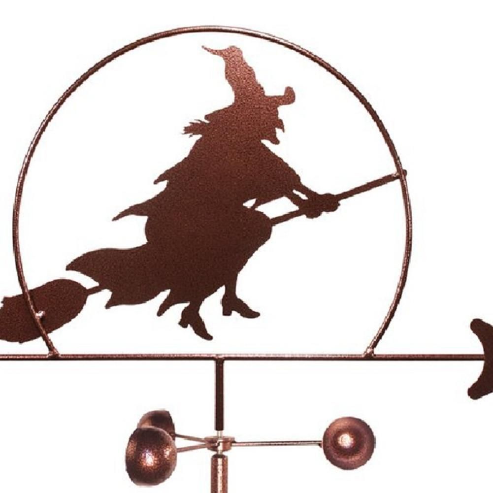 Witch Weather Vane Stainless Steel Spray Paint Gardening