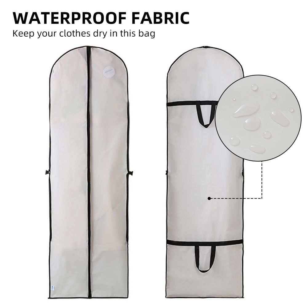 2 PCS Wedding Gown Cover Dress Garment Clothes Storage Bag