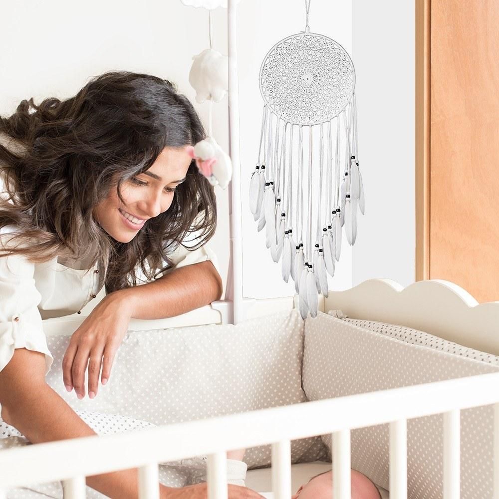Dream Catchers Handmade Woven Dreamcatchers for Wall Hanging Decoration with Feather Dream Catcher for Baby Room Bedroom Party Wedding