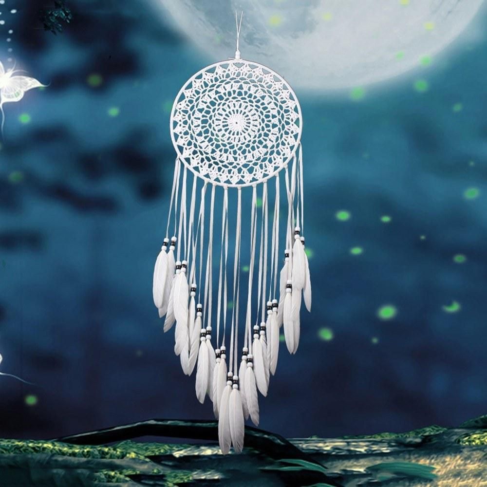 Dream Catchers Handmade Woven Dreamcatchers for Wall Hanging Decoration with Feather Dream Catcher for Baby Room Bedroom Party Wedding