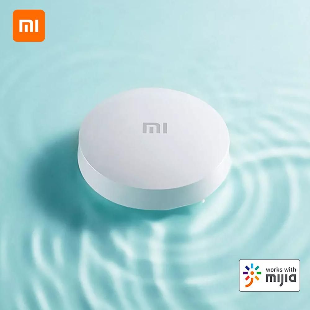 Xiaomi Water Sensor Smart App Leak and Drip Alert Leak Detector Flood Sensor Alarm BT Water Detector App Alerts Easy to Install Remote Waterproof Leak Sensor Used with Other Mi Smart Products Equipped with BT Mesh Gateway  SJ