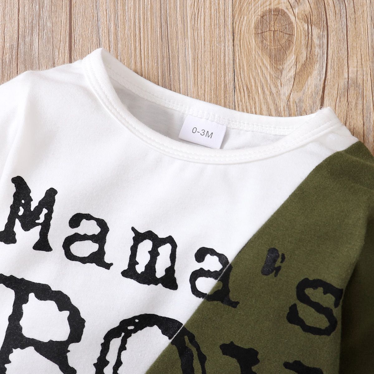 0-18 Months Newborn Baby Boy MAMA's BOY Print Bodysuit+Pants
