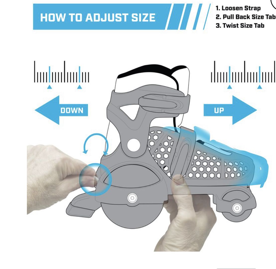 EZ-Roll Boys Beginner Roller Skates (11J-2)