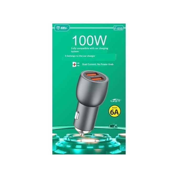Original 100W USB Super Fast Car Charger - For All PHONES