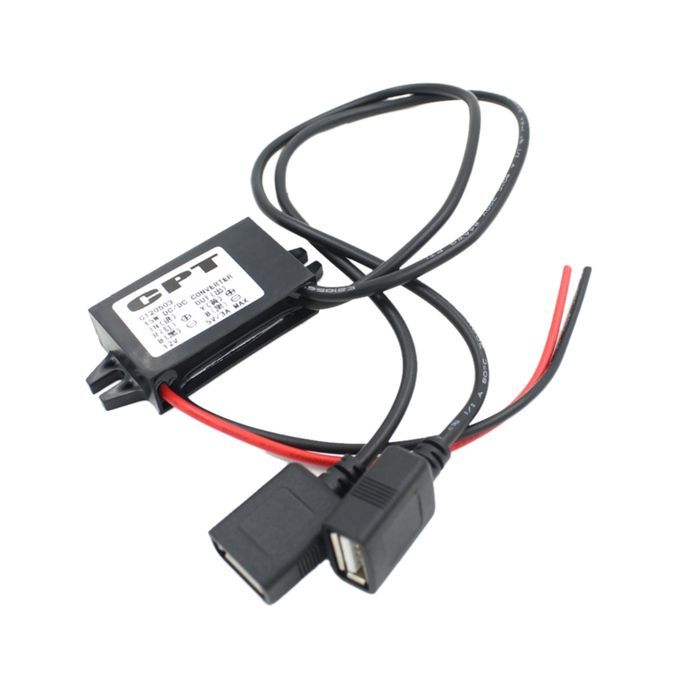 Dual Double 2 USB DC-DC Car Converter Module 12V To 5V 3A 15W Power
