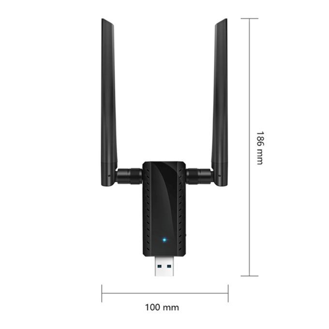 WiFi Repeater Barrier-free Transmission Heat-Black