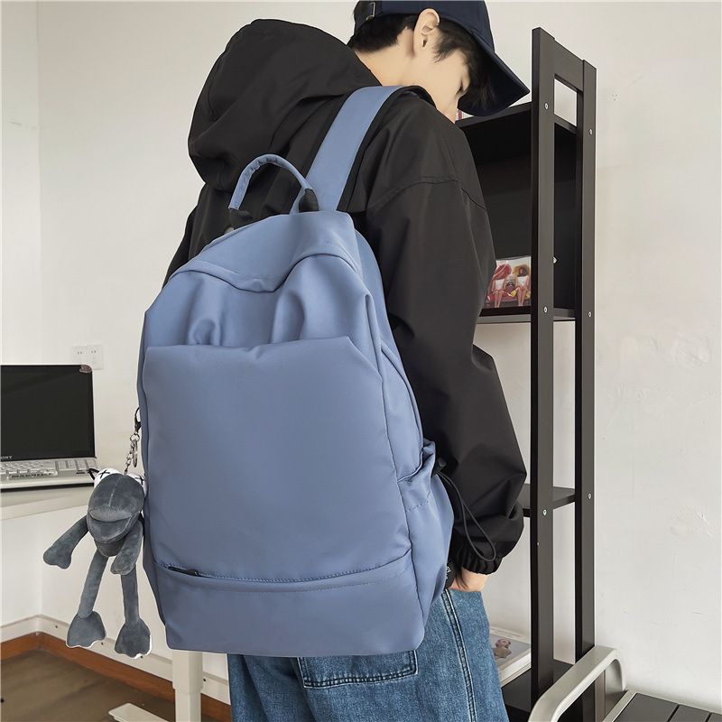Shoulder Bag Female College Student Simple Solid Color