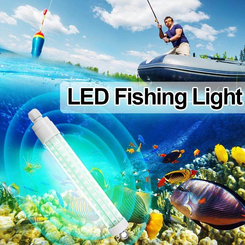 12V LED Green Underwater Fish Night Light Squid Lamp Bait Finder