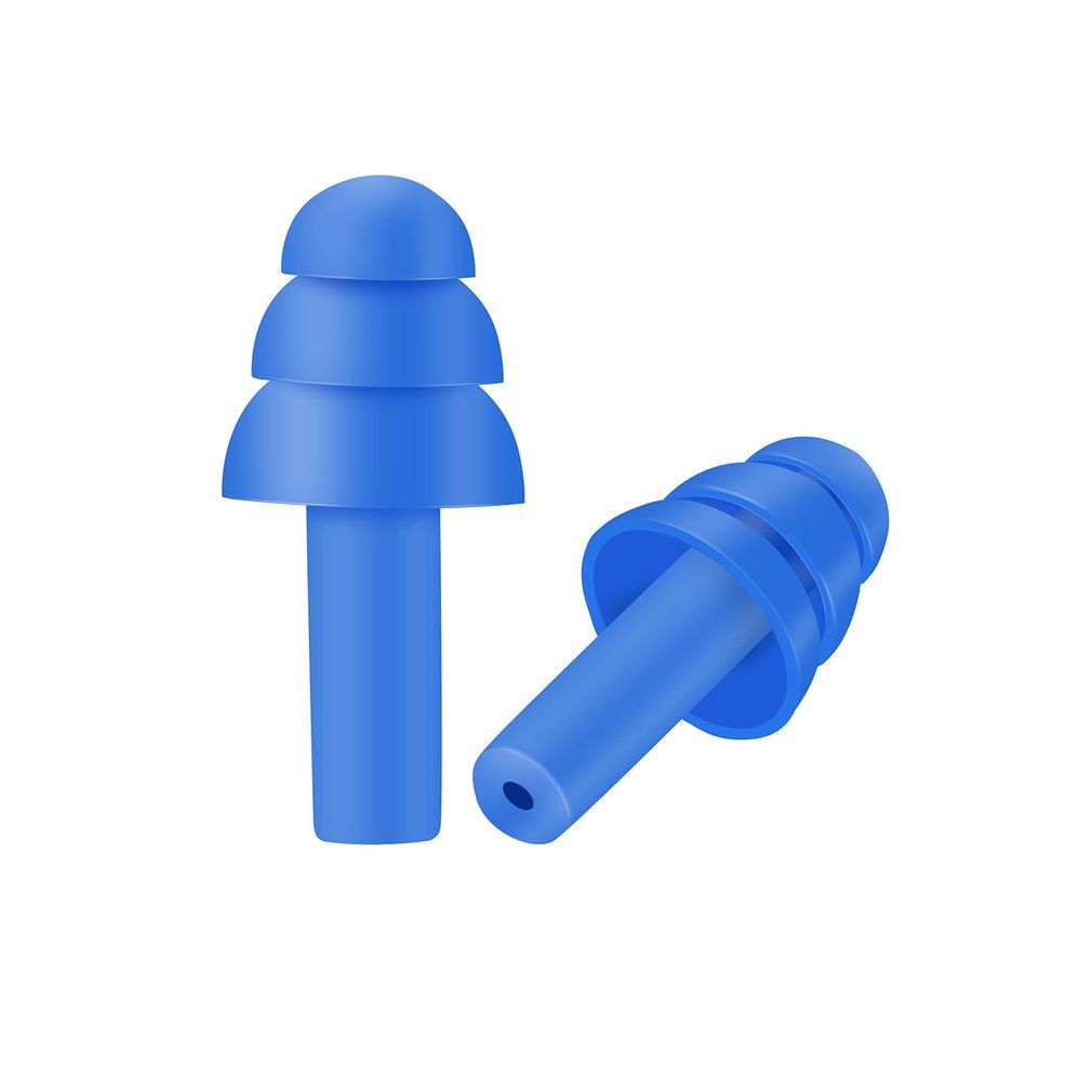 Silicone Anti Noise Snoring Earplugs - Blue