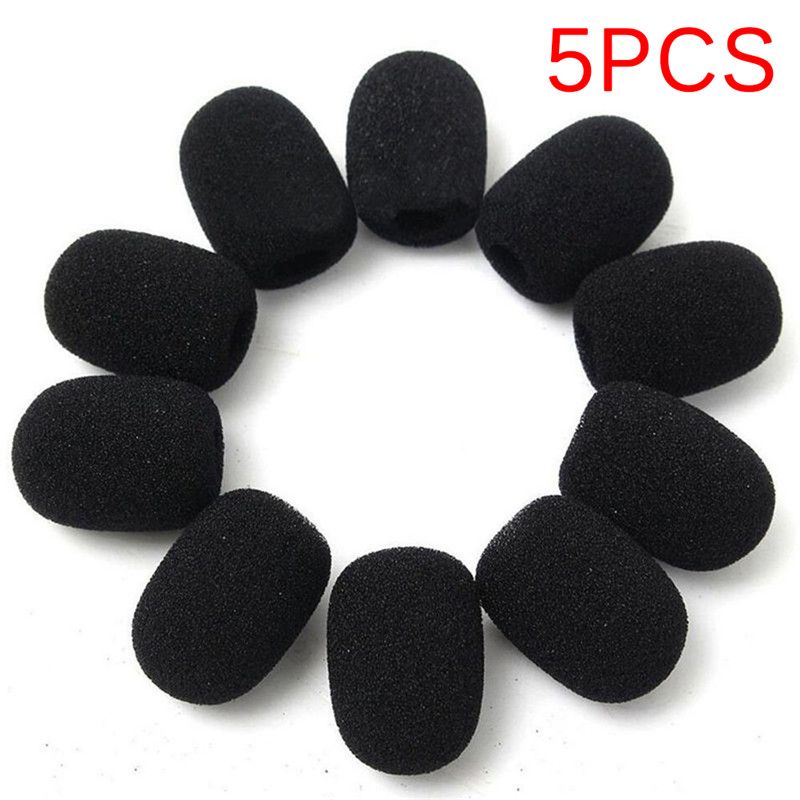 5pcs Headset Microphone Foam Earphone Mic Grill Windshield