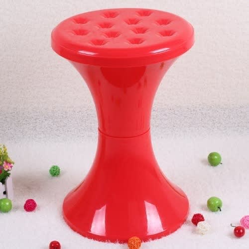 Detachable Plastic Kitchen Stool With Storage Space - Red