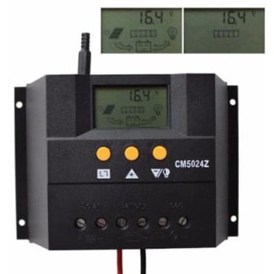 50a Solar Charge Controller 50a 12v/24vdc - Atuo Solar Panel Battery Regulator Pwm