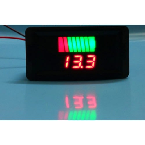 12v - 60v Lcd Acid Lead Lithium Battery Capacity Indicator Voltmeter Voltage